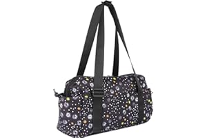 HUA ANGEL Petit Sac Sport Femme ave Multipoches Imperméable Léger Sac a Main Bandoulière Ado Fille en Tissu pour Fitness Plage Piscine Yoga Shopping Ville