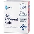 Globe Sterile Non-Adherent Pads, (100-Pack), 2” x 3” Non-Adhesive Wound Dressing. Highly Absorbent & Non-Stick, Painless Removal-Switch. Individually Wrapped for Extra Protection (2 x 3)