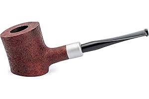 DR WATSON Dr. Watson - Tobacco Pipe, classic Poker shape, Handcrafted from Briar Root (Mahogany)