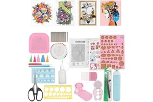 ZLXHDL Quilling, Kit di Strumenti di Carta da 20 Pezzi Set di Strumenti Fai da Te Quilling Kit, Kit Quilling Attrezzi Strumento, Completo per Principianti E Amanti Dell'artigianato con La Carta.