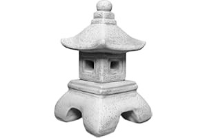 gartendekoparadies.de Jolie Lanterne Japonaise Massive Yukimi Oki Gata en Pierre reconstituée, résistant au Gel