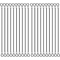 Cordino Acciaio Inox Per GoPro - 89cm, 3 Pezzi, Per Action Cam E DJI OSMO, Nero