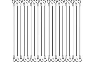 CKANDAY Lot de 20 sangles de sécurité en acier inoxydable, revêtement compatible avec GoPro Hero toutes les éditions et appareils de la série d'action