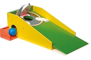 Legler small foot 8177 Mini golf molehill made of colorful wood, with two clubs and four colorful balls, from 5 years on