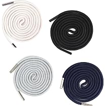Set 5 Lacci Per Felpe E Pantaloni In Cotone Elastico | 130cm Con Ago Incluso | Morbidi, Resistiti E Facili Da Sostituire