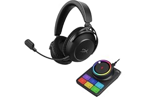 HyperX Cloud Alpha 2 – Casque Gaming sans Fil avec Haut-parleurs Double Chambre de 53 mm et jusqu'à 250 Heures d'autonomie, 2,4 GHz et Bluetooth simultanés, compatibilité multiplateforme, Noir
