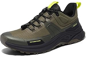 NORTIV 8 Męskie lekkie buty turystyczne, szybkie sznurowanie, outdoorowe trampki