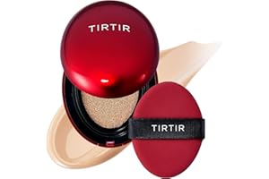 [*Mini Size*] TIRTIR Mask Fit Red Cushion Foundation | Full coverage, Weightless, Skin fit, Satin Glow Finish, Korean Makeup, beauty, Tattoo cover up, Buildable (#23N Sand, 0.15 Fl Oz)