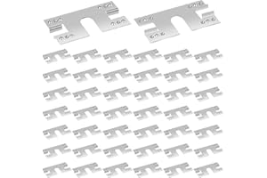 SINMOE 50 Pièces Joint de Feuille Conductrice de Terre PV pour Panneau Solaire en Acier Inoxydable 28 x 50 mm Disque de Terre Photovoltaïque Clip de Mise à la Terre pour Bateaux Camping-Car