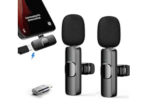 Reditainer Micrófono de Solapa Inalámbrico para iPhone/iOS/Android/Móvil/Portátil - Para Youtube, Facebook, Twitter, TIK Tok Video y transmisión en Vivo(No se Requiere App)