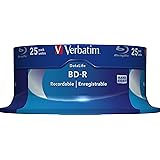 Verbatim BD-R SL Datalife 9999 Lot de 25 disques Blu-Ray 25 Go Vitesse de Gravure 6X Protection Anti-Rayures