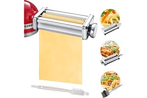GDRTWWH Accessorio per Pasta per Compatibile per KitchenAid incluso Grata della tagliatella, Sfogliatrice, Trafila per spaghetti