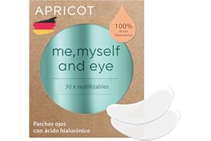 APRICOT BEAUTY & HEALTHCARE APRICOT Beauty "Me, Myself and Eye" parches para los ojos con ácido hialurónico I Reducen las arrugas de los ojos I Parches de silicona reutilizables I Made in Germany