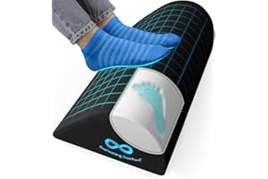 Everlasting Comfort Memory Foam Foot Rest Under Desk at Work - Footrest for Home and Office Accessory for Foot Support Repose Pied Bureau - Gaming Accessories, Non Slip, Washable Cover