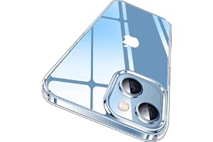 [SARARMAZ] iPhone 13-14 ile uyumlu Crystal Clear Mika Darbe Emici Şeffaf Kılıf (Şeffaf Mika Sararmaz, iPhone 13-14)