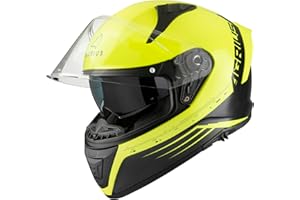 Agrius Storm Calibration Full Face Motorcycle Motorbike Bike Crash Helmet With Drop-Down Sun Visor Unisex Adult Scooter Moped Road Legal ECE 2206 Approved