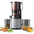 Cold Press Juicer, BioloMix Slow Masticating Juicer Machine with 13CM Extra Large Feed Chute Fit Whole Fruits & Vegetables with Triple Filter, Easy to Clean, BPA Free 250W DC Motor