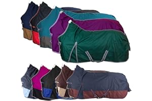 RL24 - Weidedecke Winterdecke High Neck 600D BASICLINE mit Nylonfutter, Polarfleecefutter oder Füllung in 100g, 200g, 300g