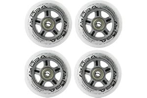 NILS EXTREME Roues, pour Skating de loisirs PU 80 mm/82 a – 4 St + roulement Roulements ABEC7 8 St Nils