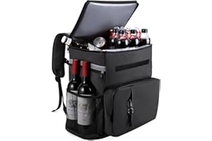 MATEPROX Duży plecak chłodzący, szczelny, 40 l, izolowany plecak piknikowy, utrzymuje 54 puszki z otwieraczem do butelek, wodoodporna torba chłodząca na lunch, plecak na kemping, plażę, wędrówki,