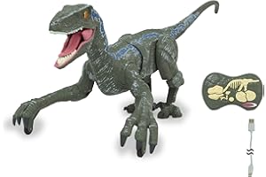 Jamara 410153 410153 dinozaur Velociraptor Li-Ion 3,7 V 2,4 GHz RC model funkcjonalny dla początkujących elektryczny, zielony