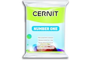 Cernit Number One Acrilla Polimerica Opaca, Verde (Anise Green), 7x5.5x1.5 cm (56g)