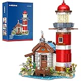 MISINI Ideas M9505 Leuchtturm Bausatz, kreative STEM Bausteine, Spielzeuggeschenk für Erwachsene, Jungen und Mädchen ab 6 Jah