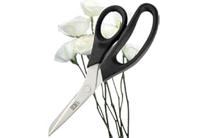 TAYLORS EYE WITNESS Black Serrated Kitchen Blade Scissors - Razor Sharp, Dishwasher Safe Cooking Scissors, Multipurpose Stainless Steel Sharp Utility Food Scissors for Chicken, Poultry, Fish, Herb, Vegetables.