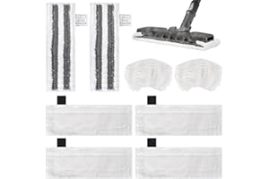 SAVOSWEET Paño de Microfibra para Vaporeta, Paños para Vaporeta Karcher, 4 Paños para el Suelo, 2 Paños de Fregado, 2 Fundas para Boquillas Manuales, Accesorios para la Kärcher SC1 SC2 SC4 SC5