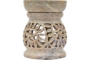 Indus Lifespace Difusor de aceite esencial, quemador de aceite, calentador de aceite con soporte para velas de té para aromaterapia