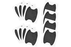 NC Auto Türgriff Schutzfolie TAIZER 12PCS Kohlefaser Autotürgriff Aufkleber Auto Türgriff Film Universal Auto Türgriff Lackschutzfolie Schutzfolie Griffmulden Türgriff selbtklebende Lackschutzfolien