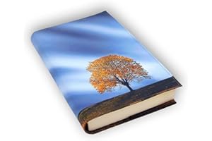 ANVAL Custodia per libro, regolabile, protezione per libri, impermeabile, adattabile a qualsiasi spessore, copertina per libro stampata, 4 diverse misure (154, XL)