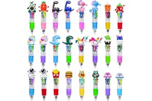 KIDRENFUN Party Bag Fillers for Kids - 24 PCS Party Favours Mini Pens for Kids, Class Gifts Lucky Dip Prizes, Multicoloured Pen Teacher Gifts for Children, Birthda Return Gifts for Girls Boys