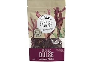 MONRIKON Flaked Organic Dulse Flakes. 40g by The Cornish Seaweed Company