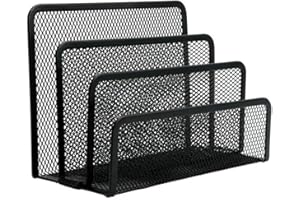 Gelentea Trieur de courrier en maille pour documents et courrier - Organiseur de bureau multifonction