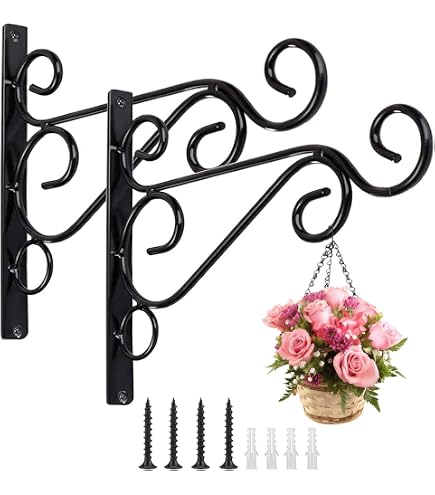 Happyyami Ganci Per Piante Sospese in Plastica 25 Pezzi Supporto Per Vasi Da Fiori Appesi Ideali Per Balcone Davanzale E Giardino Facili Da Montare E Resistenti Alle Intemperie