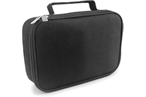 QWORK® piórnik o dużej pojemności 72 gniazda przenośny piórnik pojemnik na kredki z odpinanymi warstwami dla chłopców dziewcząt dorosłych