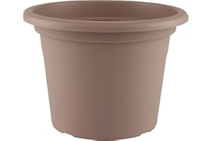 Artevasi Venezia - Maceta cilíndrica (35 cm), Color Gris