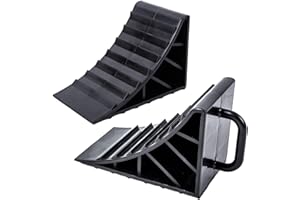 MSA Lot de 2 cales de roue avec poignée pour remorque, caravane