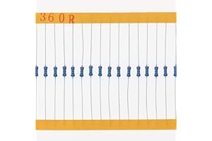 HUABAN 200 Sztuki 0.25 Watts 1/4W 360R 360 Ohm 1% Rezystor folii metalowej