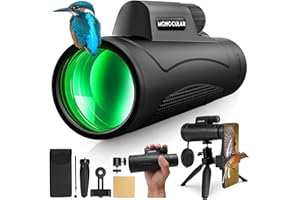 Asacam 2025 Update - 80x100 Monokular Teleskop High Powered für Smartphone HD Monokular für Erwachsene mit Adapter/Stativ für Vogelbeobachtung Wandern Jagd Camping Reisen Outdoor Wildlife