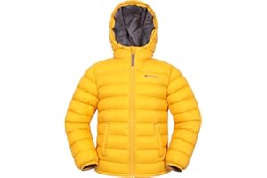 Mountain Warehouse Seasons Manteau Imperméable pour Fille Et Garçon - Doudoune Rembourrée Et Légère À Capuche pour Enfant, Veste d'hiver Matelassée pour Garçon Et Fille