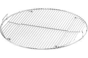 COGRICHBF 54.6cm 7436 Rund Grillrost für Weber 57cm Holzkohlegrills, Gourmet System, One-Touch, Bar-B-Kettle, Master-Touch, Bar-B-Kettle Performer, Rost ersatzteile für 57cm Weber Original Wasserkocher