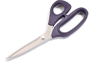 ‎PRYM Prym 611512 8" Professional Schneiderschere | Stoffschere 21 cm aus Edelstahl mit ergonomischem Soft-Griff | Präzises Schneiden von feinen & festen Stoffen | Lila | Für Rechts- & Linkshänder