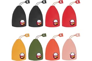 SKHAOVS Lot de 8 étuis de clés de voiture mignons et créatifs en cuir synthétique de grande capacité, pas facile à tirer vers le bas