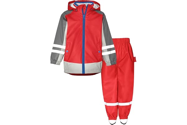 Playshoes Regnställ för barn, unisex, fodrat regnset (2-pack)
