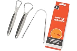 BOULTON UK Boulton Tongue Scraper for Adults – Pack of 3 Metal Scraper Tongue Cleaner – Stainless Steel Cleaner Metal Tongue Scraper – Tounge Scraper Oral Hygiene Products – Mouth Tongue Cleaner Tongue Scrapers