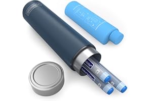 DISONCARE 60H Pochette Isotherme Medicaments Insuline Voyage 3 Stylo Biogel Sac Isotherme Medicament Transport Trousse Isotherme Boite medicaments avec 2 Glacieres(Marine Bleu)