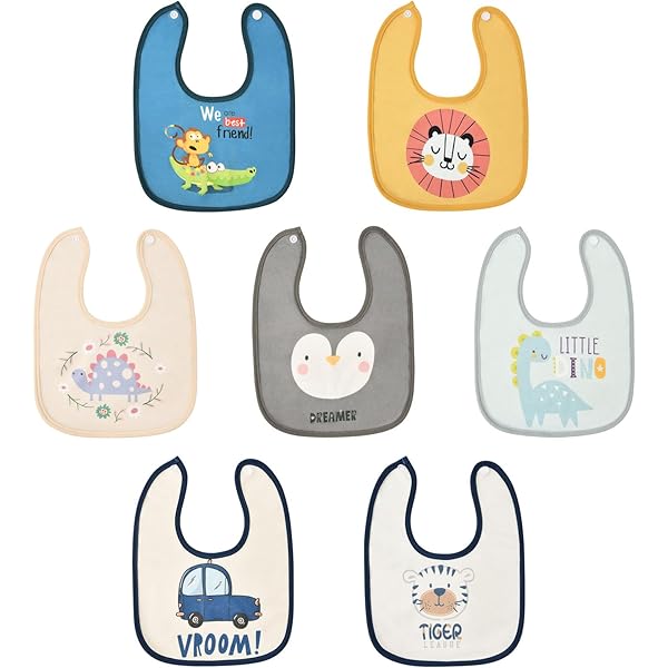 Christmas Bavaglini Neonato In Cotone - Confezione Da 3 Bandana Assorbenti Con Bottoni Regolabili (0-36 Mesi) - Regalo Perfetto Per Lo Svezzamento