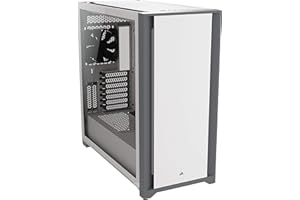Corsair 5000D Case ATX Mid-Tower con Vetro Temperato, Pannello Anteriore in Puro Acciaio, Sistema di Gestione dei cavi Corsair RapidRoute, Due Ventole da 120 mm Incluse, Bianco